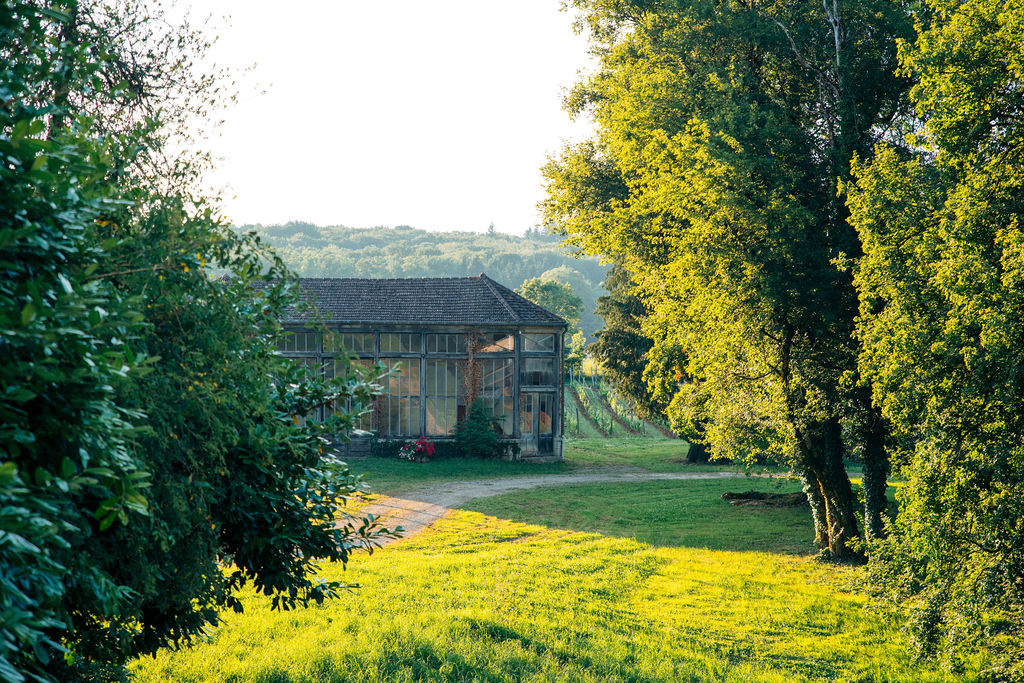 The meadow path leading through the estate towards the river
