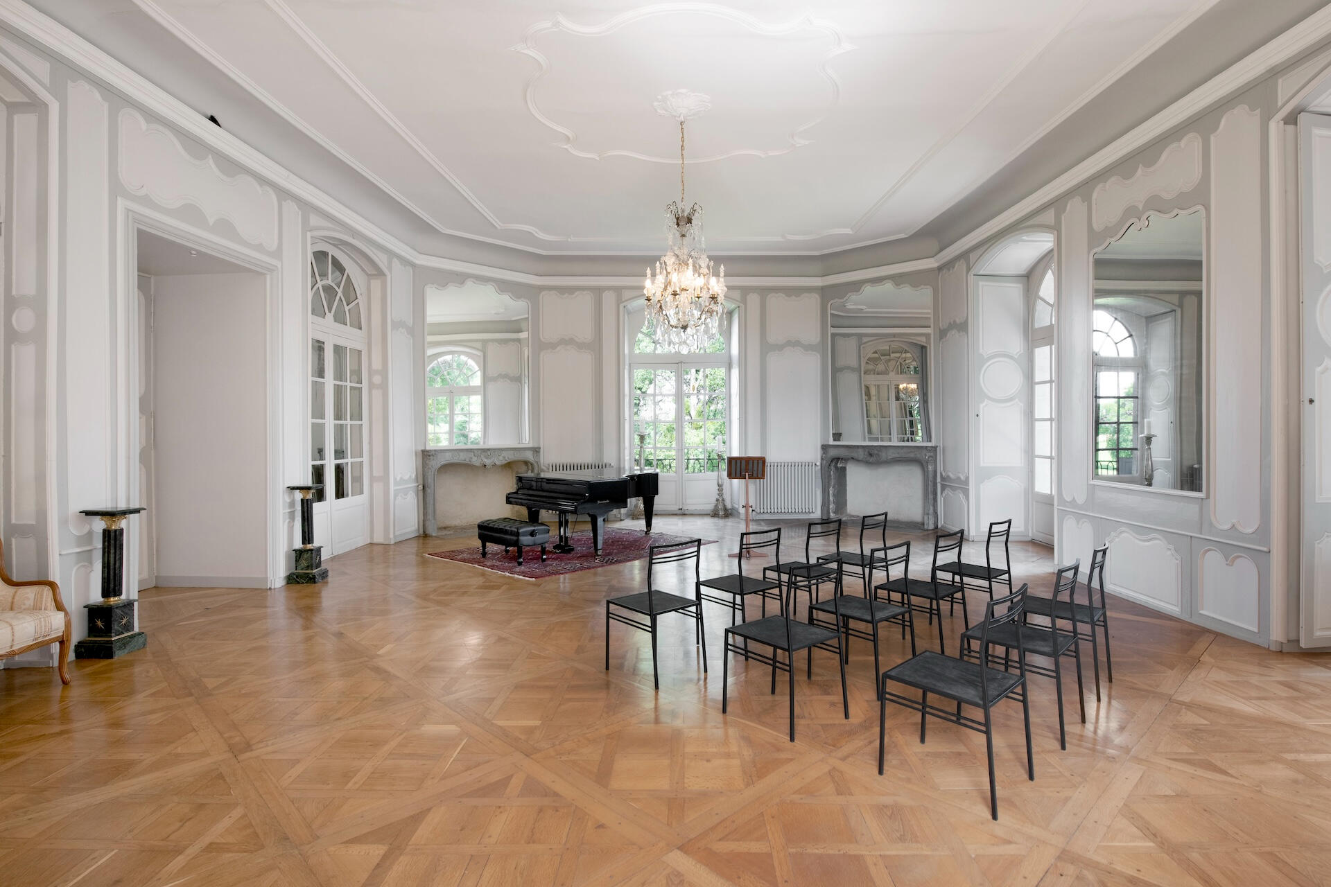 Un salon de réception du château