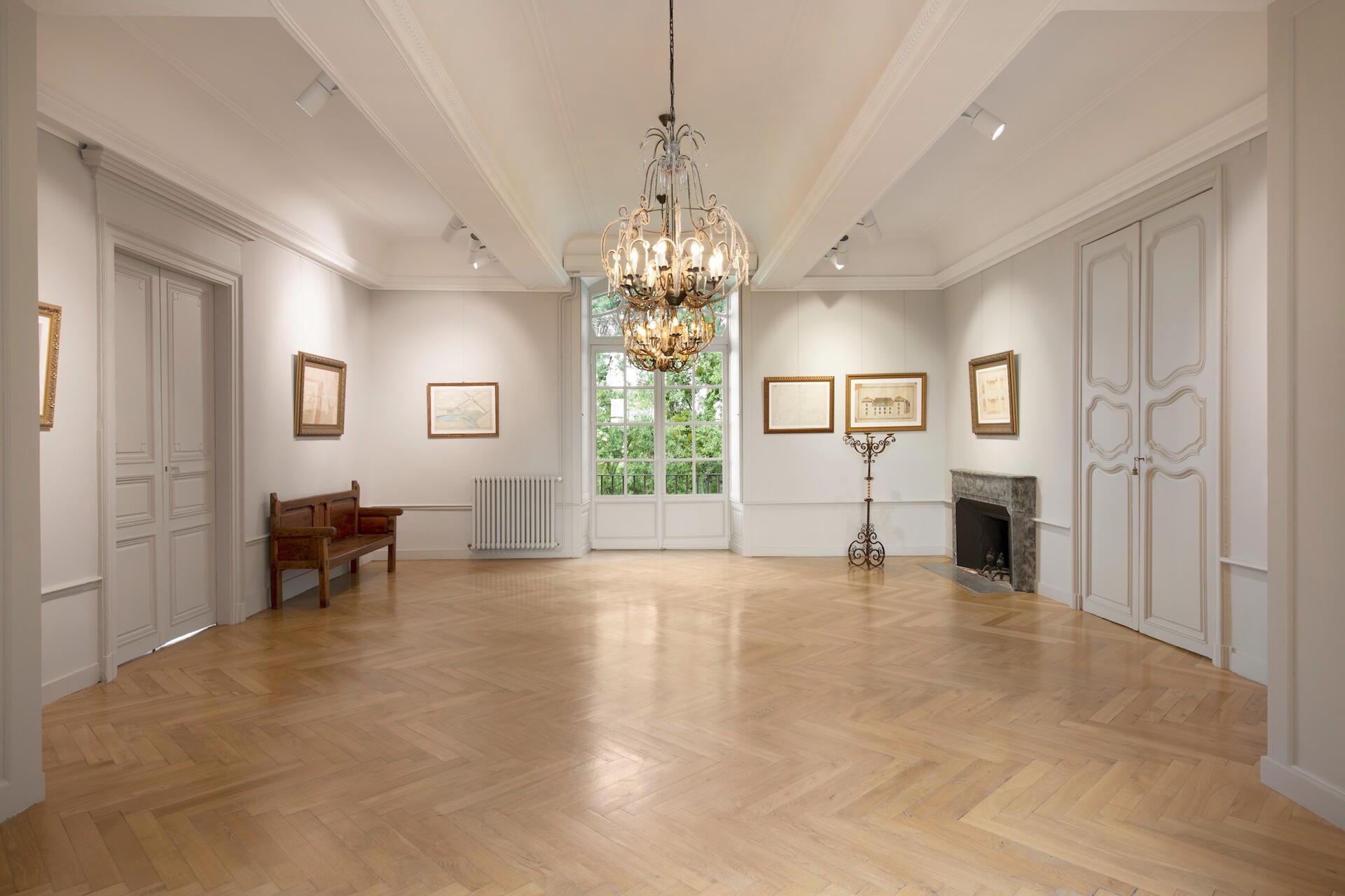 Un salon de réception du château
