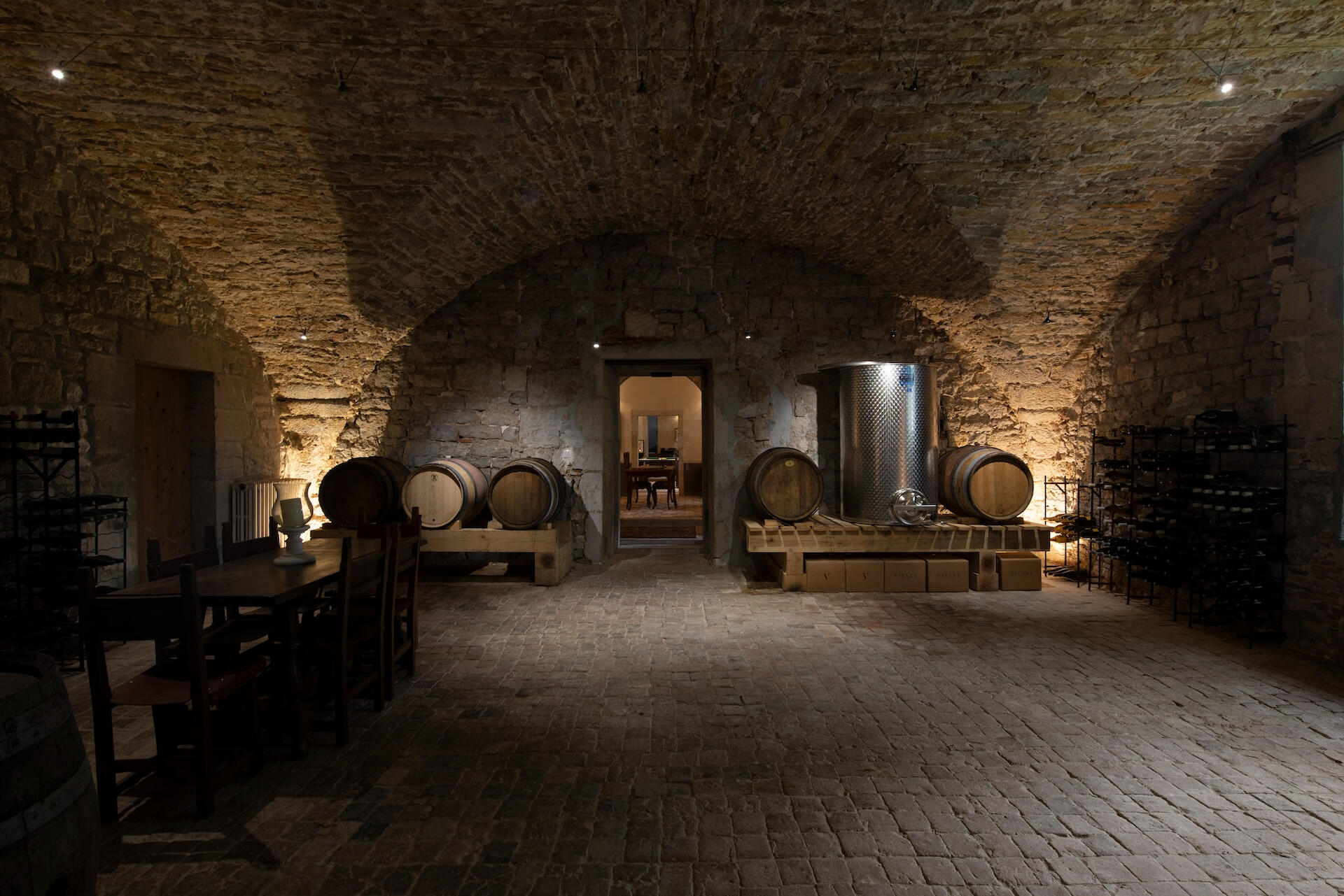 La cave voûtée du château