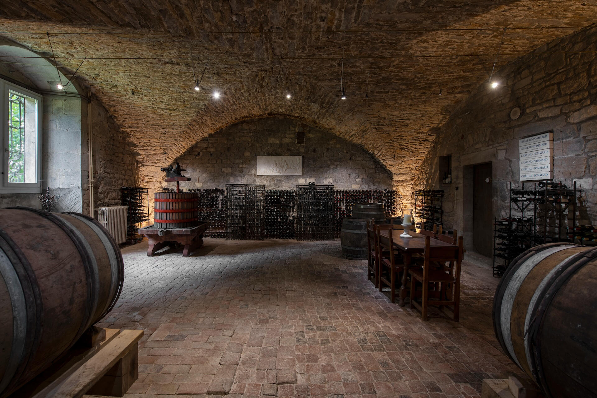 La cave voûtée du château