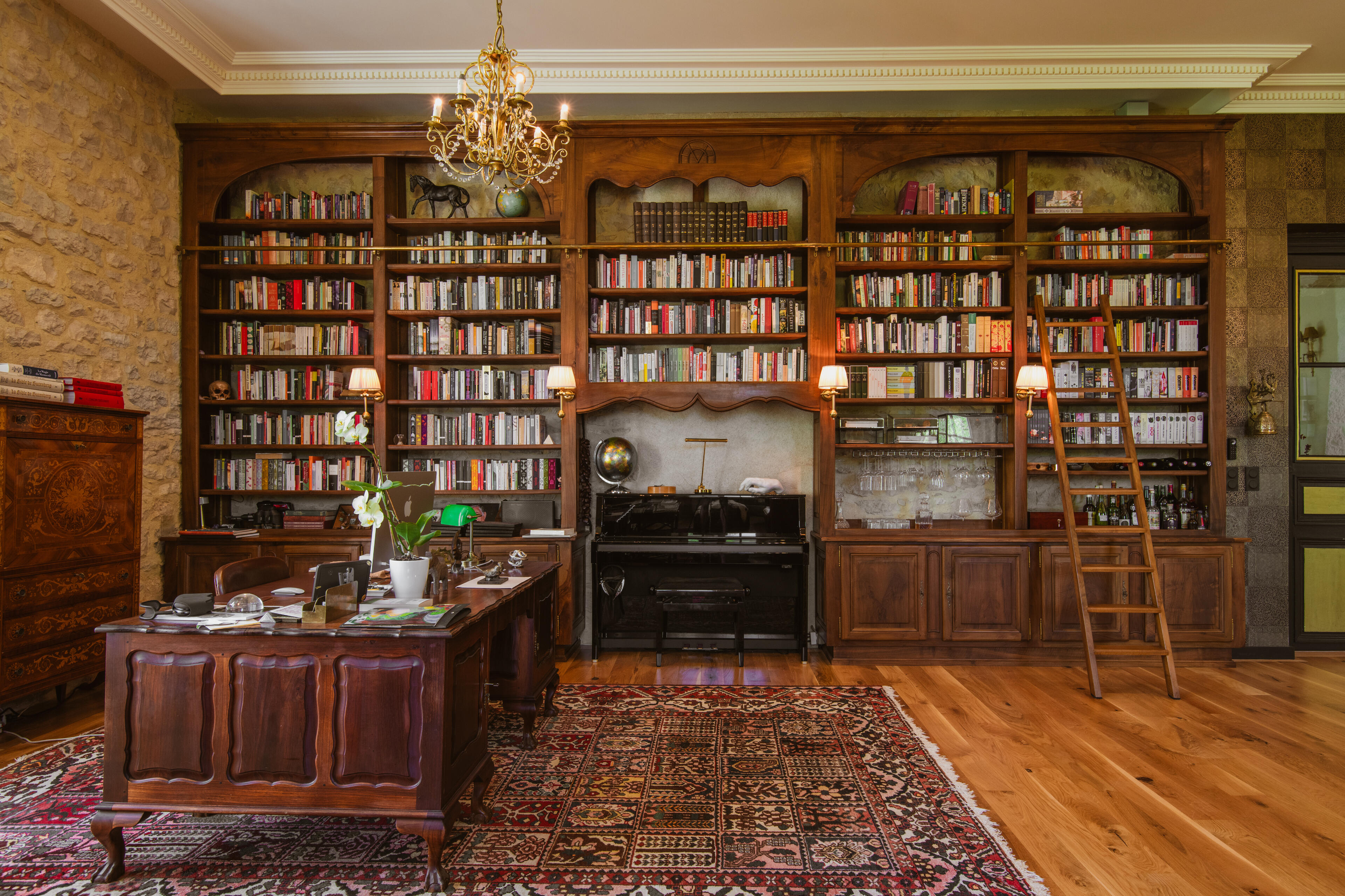 La bibliothèque du château